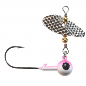 Image of PK Lures Spin A Jig | Pink Pearl Glow; 1/4 oz.