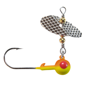 Image of PK Lures Spin A Jig | Yellow Orange Glow; 1/4 oz.