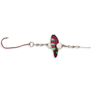 Image of PK Lures Vortex Jr. Live Bait Spinner Rig | Maroon