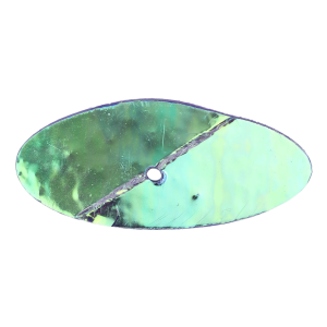 Image of PK Lures Reeff Rig Blades | Teal Metallic; 1 3/8 in.