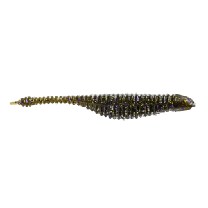 Image of Great Lakes Finesse Drop Minnow | Green Pumpkin Purple Flake; 2 3/4 in.
