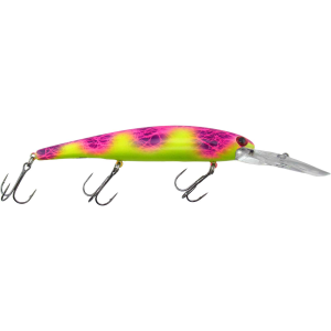 Image of Bandit Walleye Deep Diver | JT Custom Color - Neon Man; 4 3/4 in.
