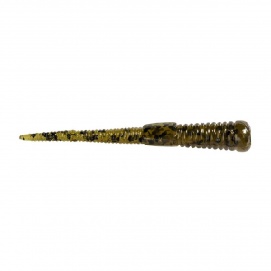 Image of Z-Man Micro Finesse Micro WormZ | Green Pumpkin; 2 in.