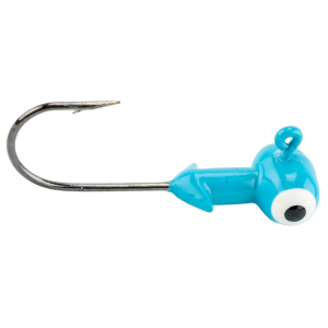 Image of Strike King Mr. Crappie Sausage Head Jig Heads | Cyan; 1/8 oz.
