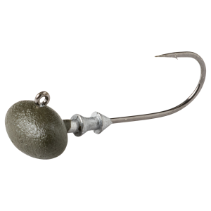 Image of Great Lakes Finesse Stealth Football Jig Head | Matte Green Pumpkin; 3/16 oz.