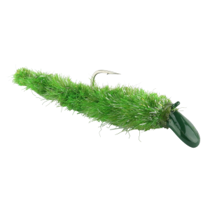Image of Kenders Tungsten Big Juicy Leech | Olive Green - Olive Green; 1/32 oz.