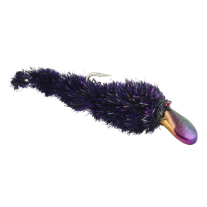 Image of Kenders Tungsten Big Juicy Leech | Rainbow - Purple; 1/32 oz.