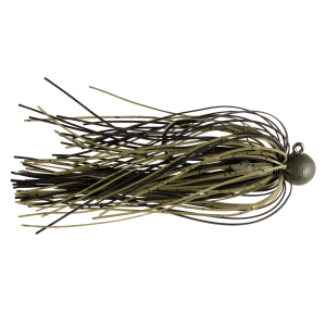 Image of Great Lakes Finesse Matte Finesse Jig | Matte Green Pumpkin Black; 1/8 oz.