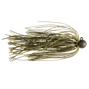 Image of Great Lakes Finesse Matte Finesse Jig | Matte Green Pumpkin; 3/16 oz.