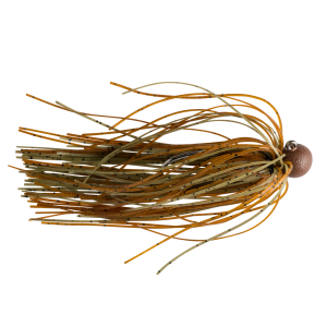 Image of Great Lakes Finesse Matte Finesse Jig | Matte Green Pumpkin Brown; 3/16 oz.