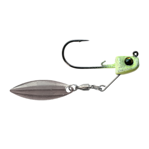 Image of Great Lakes Finesse Sneaky Underspin | Chartreuse Shad-Silver Blade; 3/16 oz.