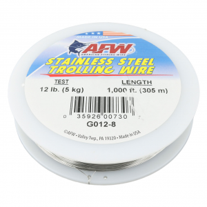 Image of American Fishing Wire Stainless Steel Single Strand Trolling Wire | 12 lb.; 1,000 ft.