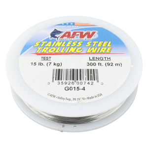 Image of American Fishing Wire Stainless Steel Single Strand Trolling Wire | 15 lb.; 300 ft.