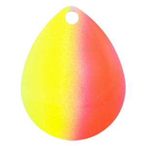 Image of Character Lures Premium Colorado Blades | Chartreuse/Red 50/50; 4