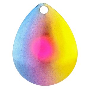 Image of Character Lures Premium Colorado Blades | Oil Slick Pink Dot; 5