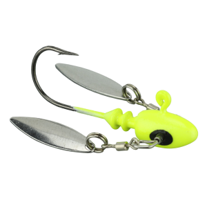 Image of Bobby Garland Mo' Glo Head Turn'R Jig Heads | Chartreuse Glo; 1/8 oz.