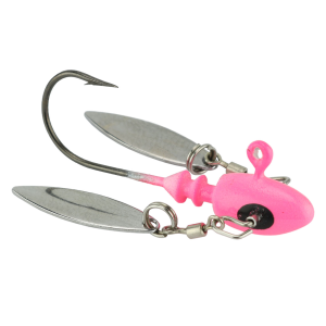 Image of Bobby Garland Mo' Glo Head Turn'R Jig Heads | Pink Glo; 1/16 oz.