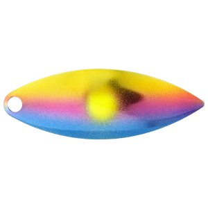 Image of Character Lures Premium Willow Blades | Oil Slick Chartreuse Dot; 4