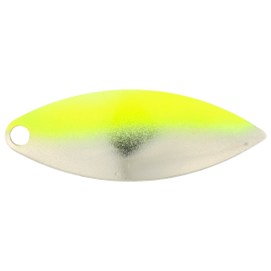 Image of Character Lures Premium Willow Blades | Chrome/Chartreuse 50/50; 4