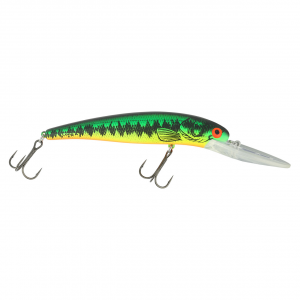 Image of Bomber 25A Long Deep Diver | Fire Tiger Bass; 4 1/2 in.