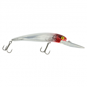 Image of Bomber 25A Long Deep Diver | Silver Flash-Red Head; 4 1/2 in.