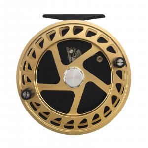 Image of Raven Helix Centerpin Reel | Gold/Black