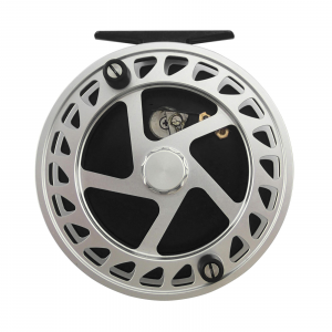 Image of Raven Helix Centerpin Reel | Silver/Black