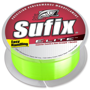 Image of Sufix Elite Premium Monofilament Line | 10 lb.; Hi-Vis Yellow; 3000 yds.