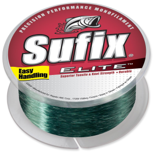 Image of Sufix Elite Premium Monofilament Line | 14 lb.; Lo-Vis Green; 3000 yds.