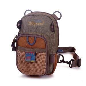 Image of Fishpond San Juan Vertical Chest Pack | Sand/Saddle Brown