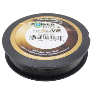 Image of PowerPro Super 8 Slick V2 Microfilament Braid | 40 lb.; Onyx; 300 yds.