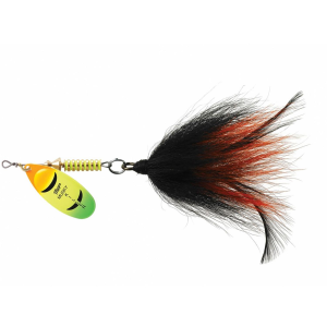 Image of Mepps Musky Killer Spinner | Hot Firetiger Blade/Black Orange Tail; 3/4 oz.