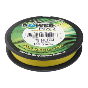 Image of PowerPro Braided Spectra Fiber Line | 30 lb.; Hi-Vis Yellow; 300 yds.