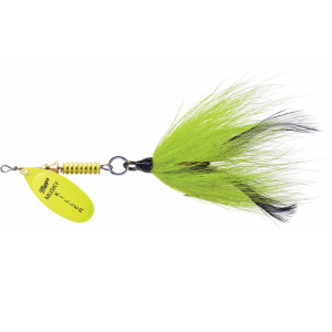 Image of Mepps Musky Killer Spinner | Hot Chartreuse Blade/Chartreuse Tail; 3/4 oz.