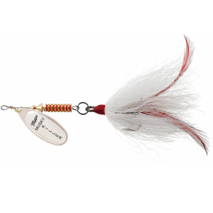 Image of Mepps Musky Killer Spinner | Silver Blade/White Tail; 3/4 oz.