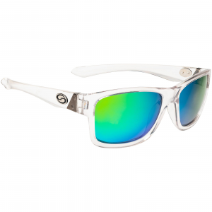 Image of Strike King SK Plus Polarized Sunglasses | Platte - Shiny Crystal/Green Mirror