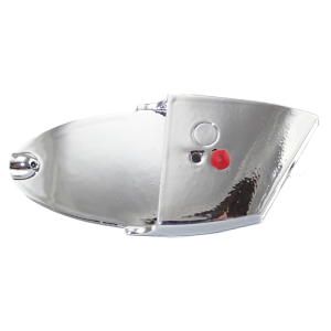 Image of Rhys Davis Large Teaser Cut Bait Head | Chrome