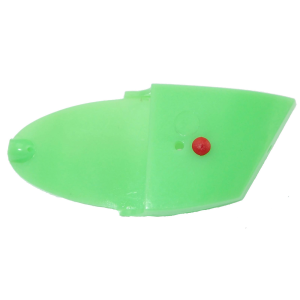 Image of Rhys Davis Large Teaser Cut Bait Head | Glow Green