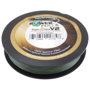 Image of PowerPro Super 8 Slick V2 Microfilament Braid | 20 lb.; Moss Green; 150 yds.
