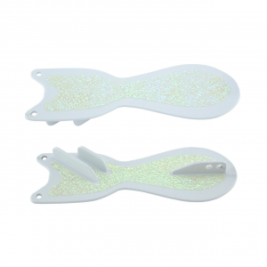 Image of Dreamweaver Big Foot Spin Doctor Flasher | White Crush/Pearl Glow; 12 in.