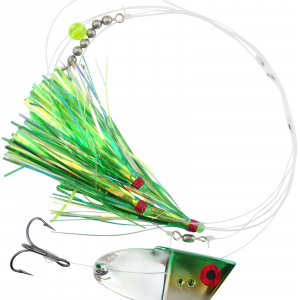 Image of A-TOM-MIK Rhys Davis Meat Rig | Green-Chartreuse Chrome