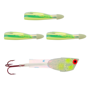 Image of Dreamweaver Cut Bait Meat Head Rig | UV Yellow Glow
