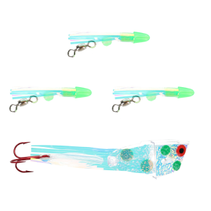 Image of Dreamweaver Cut Bait Meat Head Rig | UV Green Gasoline