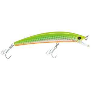 Image of Yo-Zuri Crystal Minnow | Chartreuse; Floating; 5 1/4 in.