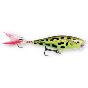 Image of Rapala Skitter Pop | Lime Frog; 2 in.