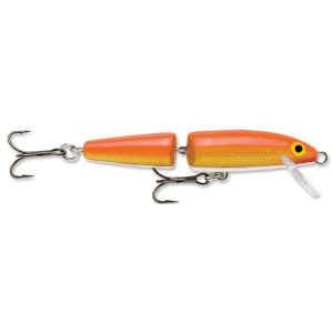 Image of Rapala Original Jointed Minnow | Gold Fluorescent Red; 5 1/4 in.