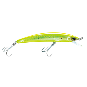 Image of Yo-Zuri Crystal 3D Minnow | Chartreuse; 3 1/2 in.