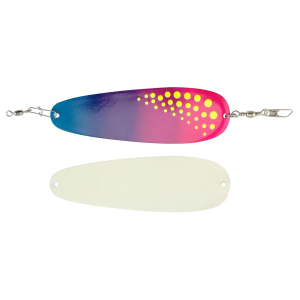Image of Mack's Sling Blade Dodger | Super Glow/Pink/Purple/Blue Dot; 4 in.