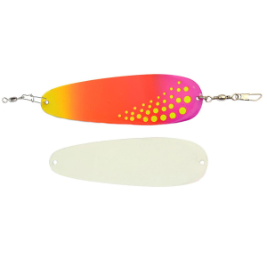Image of Mack's Sling Blade Dodger | Super Glow/Purple/Orange/Yellow Dot; 4 in.
