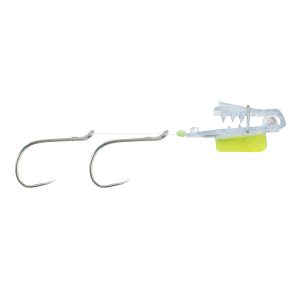 Image of Pro-Troll Roto Chip Bait Head | Clear Chartreuse Fin; 5